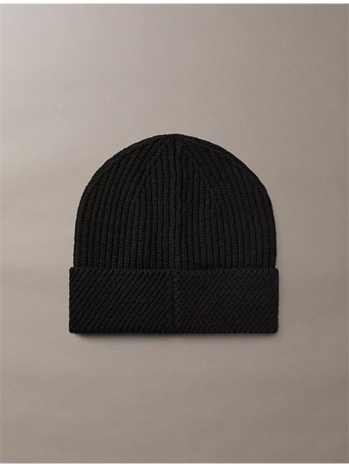 ck metal wool slanted rib beanie CALVIN KLEIN | LV04F8118GUB1